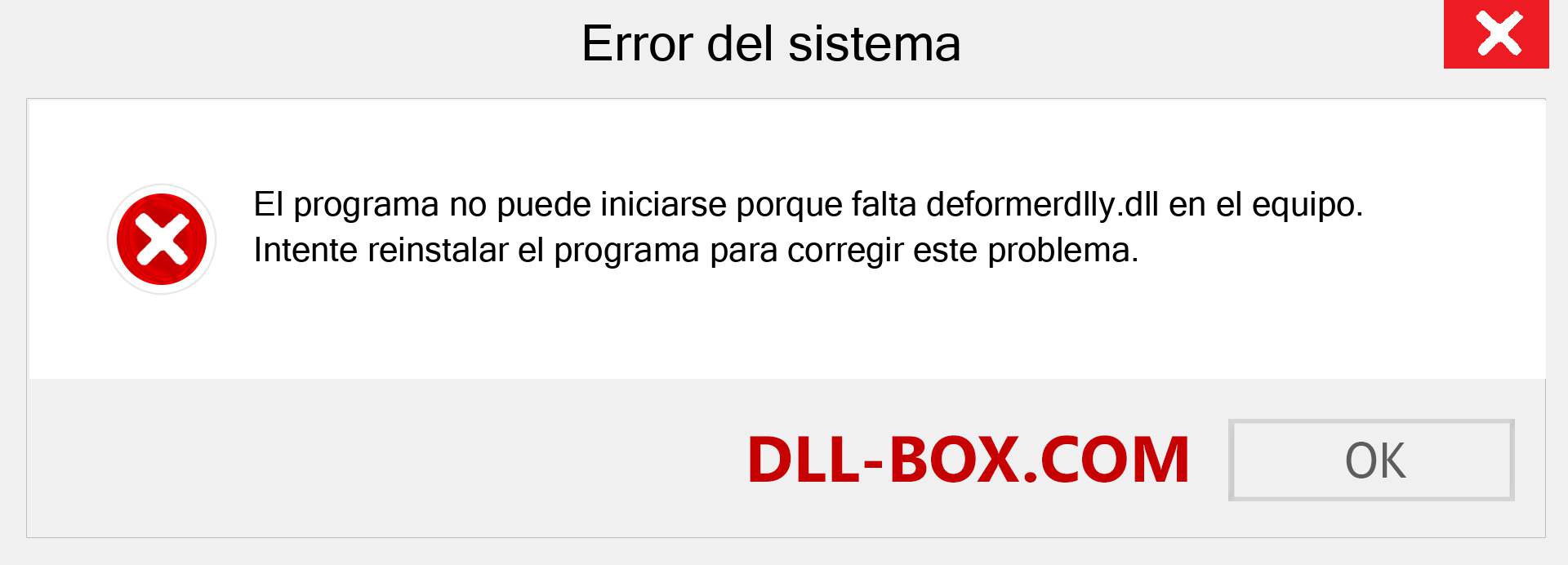 ¿Falta el archivo deformerdlly.dll ?. Descargar para Windows 7, 8, 10 - Corregir deformerdlly dll Missing Error en Windows, fotos, imágenes